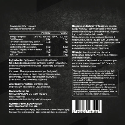 Isolate 100% Egg Protein Powder